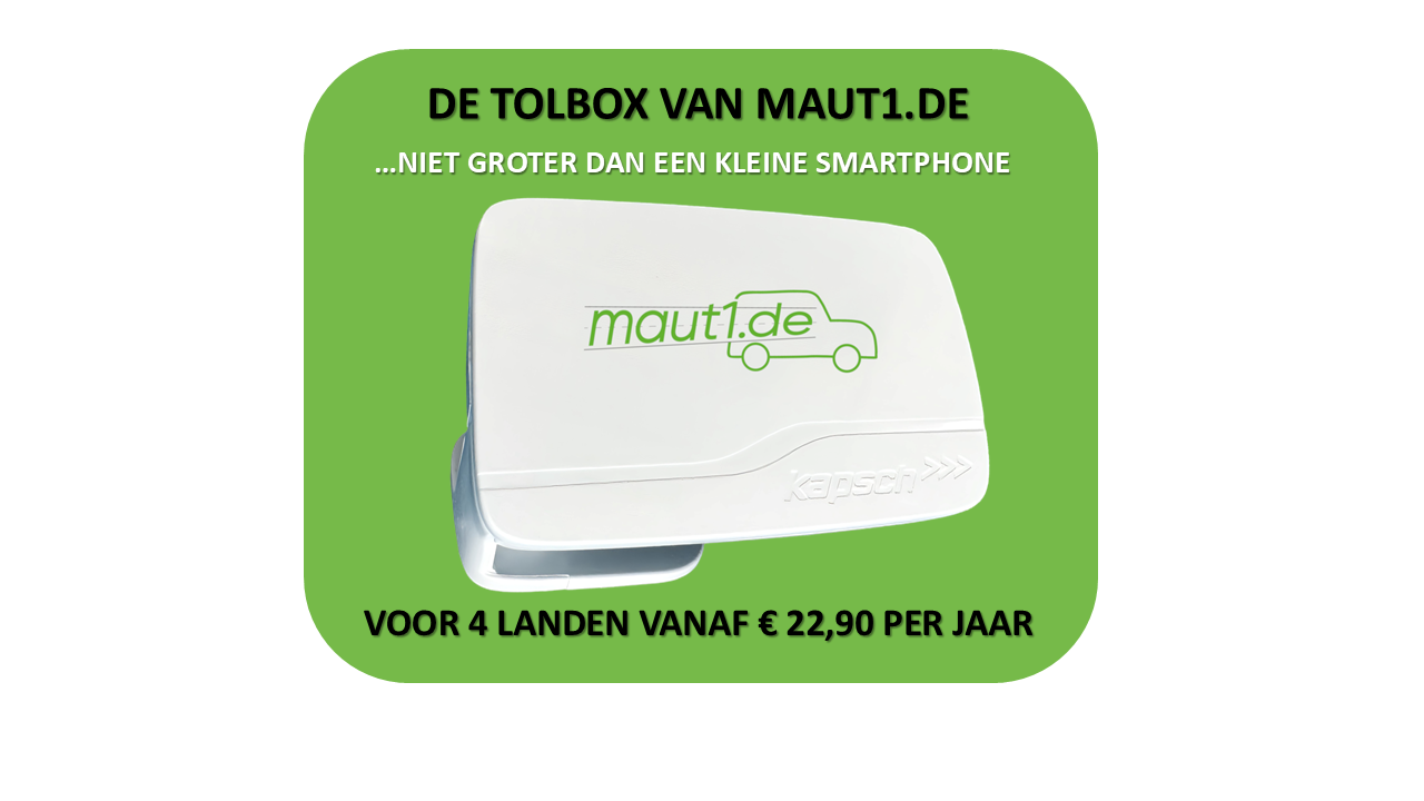 De tolbox van maut1.de - 5 landen vanaf €22,90 per jaar